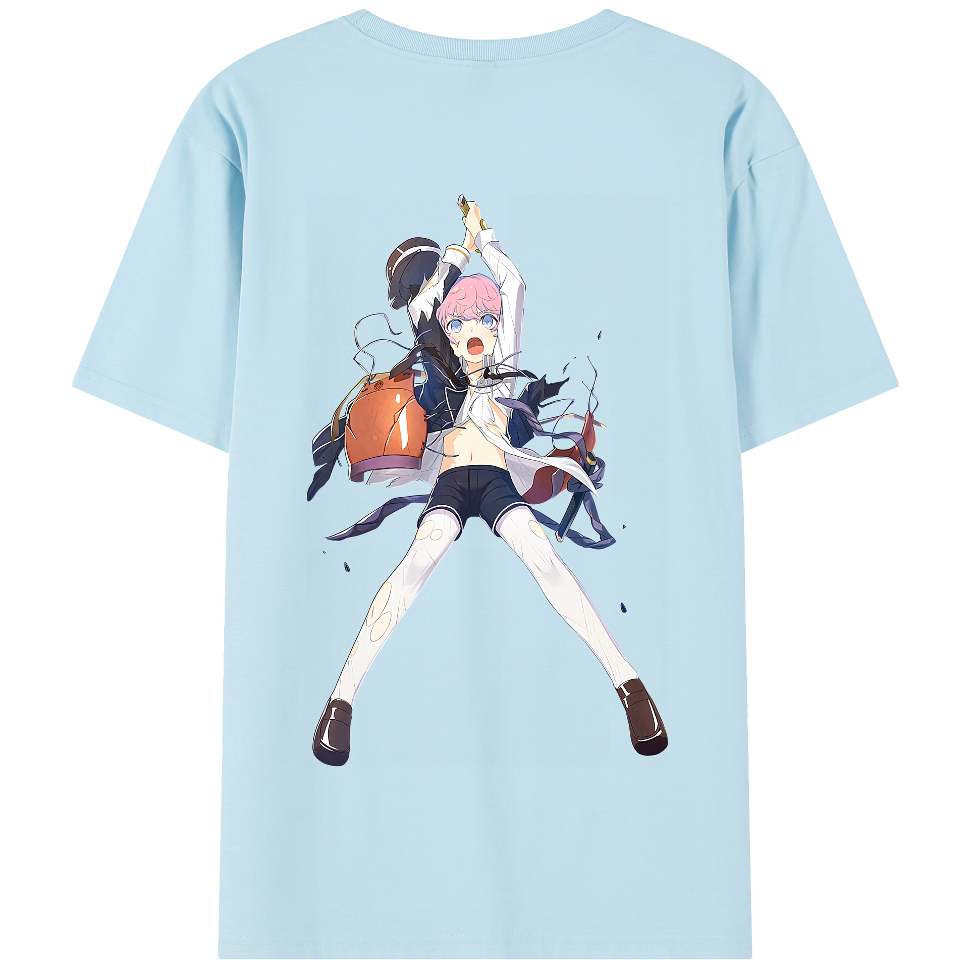 （画像用） 刀剣乱舞 Touken Ranbu 綿100％半袖Tシャツ（背面プリント）